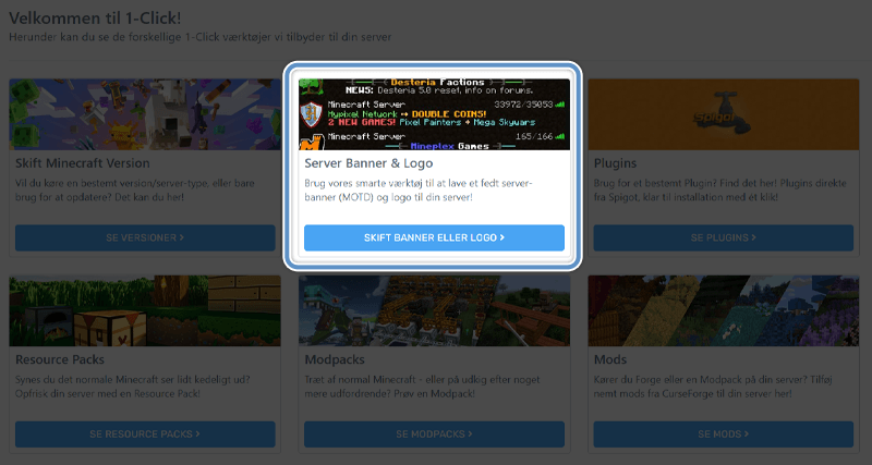 Server banner og logo 1-click hos Nice-Hosting.dk