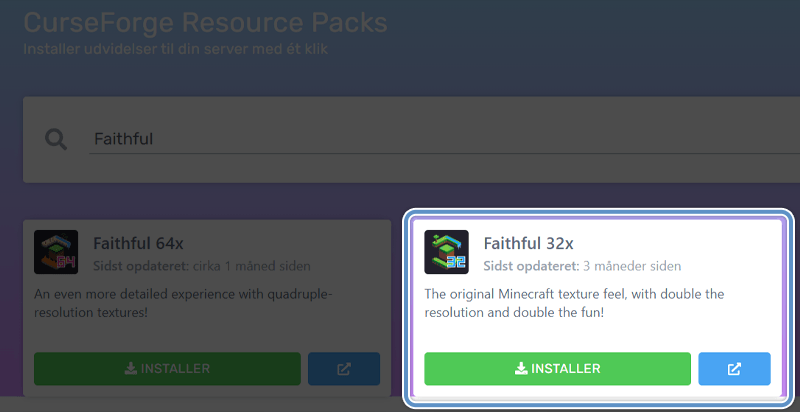 Faithful 32x Resource Pack